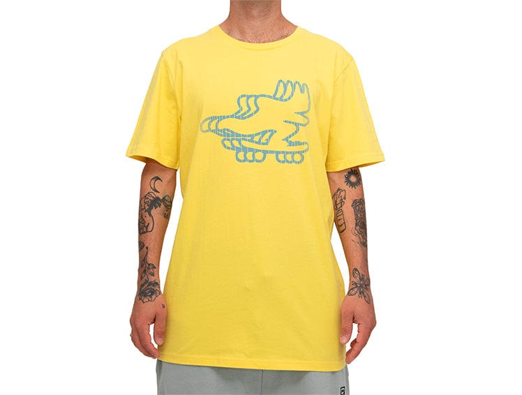 Polera Manga Corta Gangsta Ts Strobo Amarillo