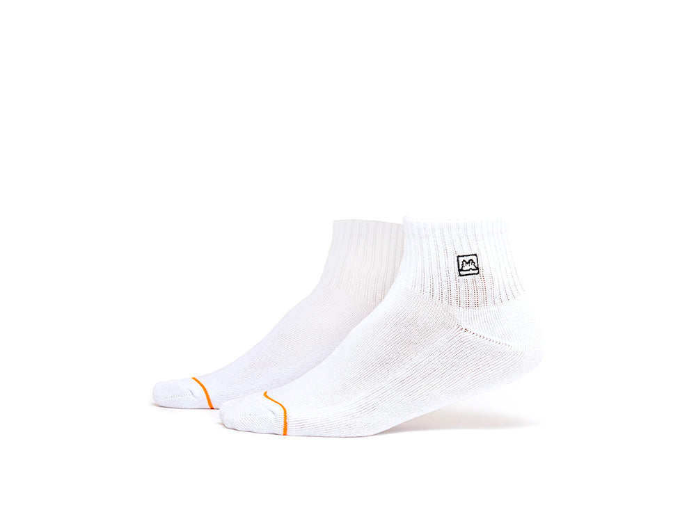 Calcetin Corto Gangsta Ankle Corto 2 pack Unisex Blanco